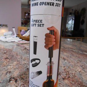 New Premium Air Pump Wine Opener Set
